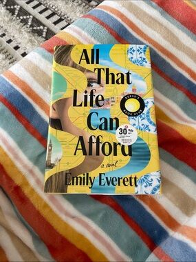 All That Life Can Afford by Emily Everett — Yellow Hardcover Novel